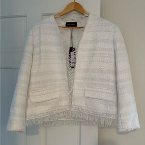 Kobi Halperin Harper Jacket white size XL NWT tweed